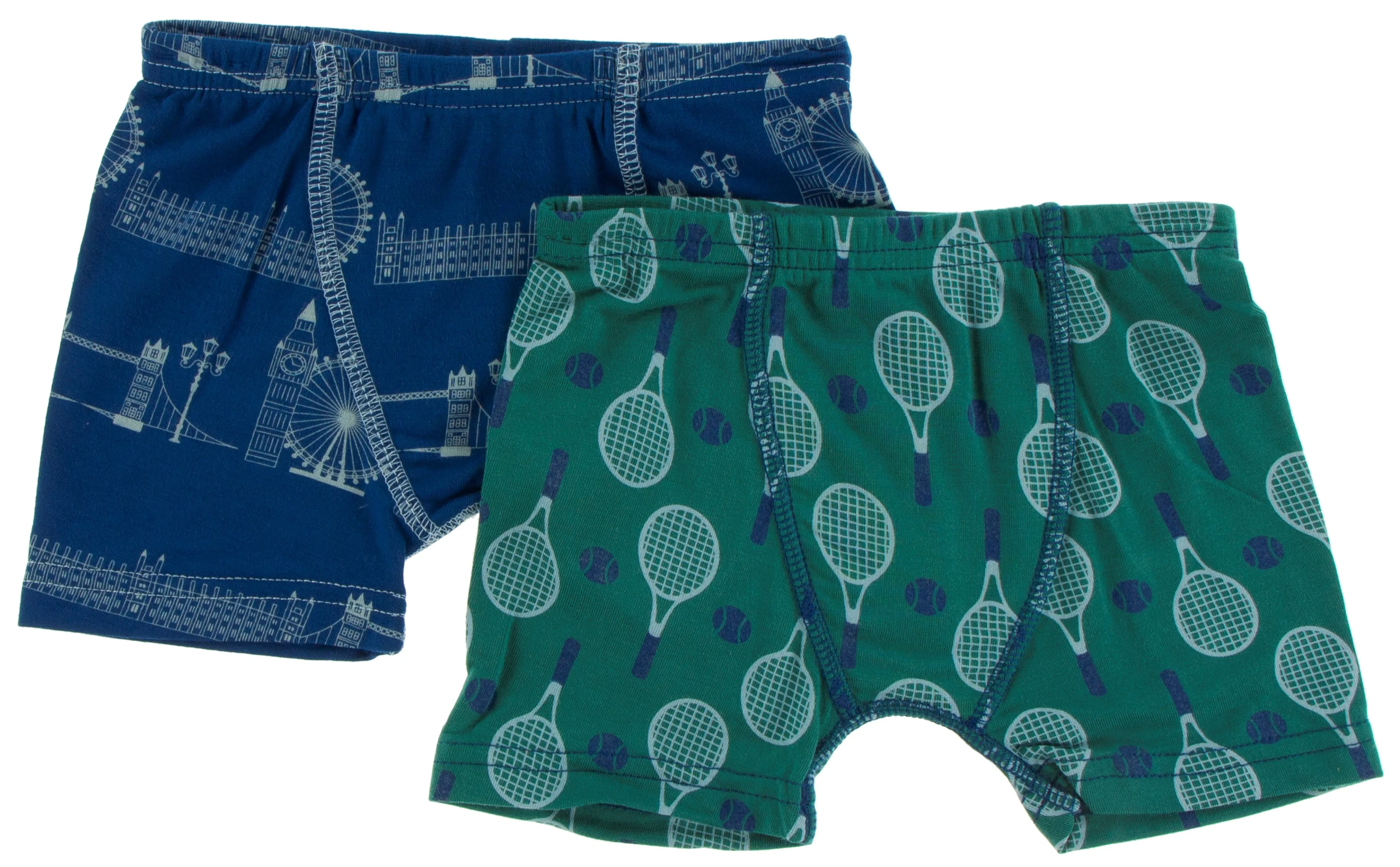 KicKee Pants London Cityscape & Ivy Tennis Boxer Briefs Set