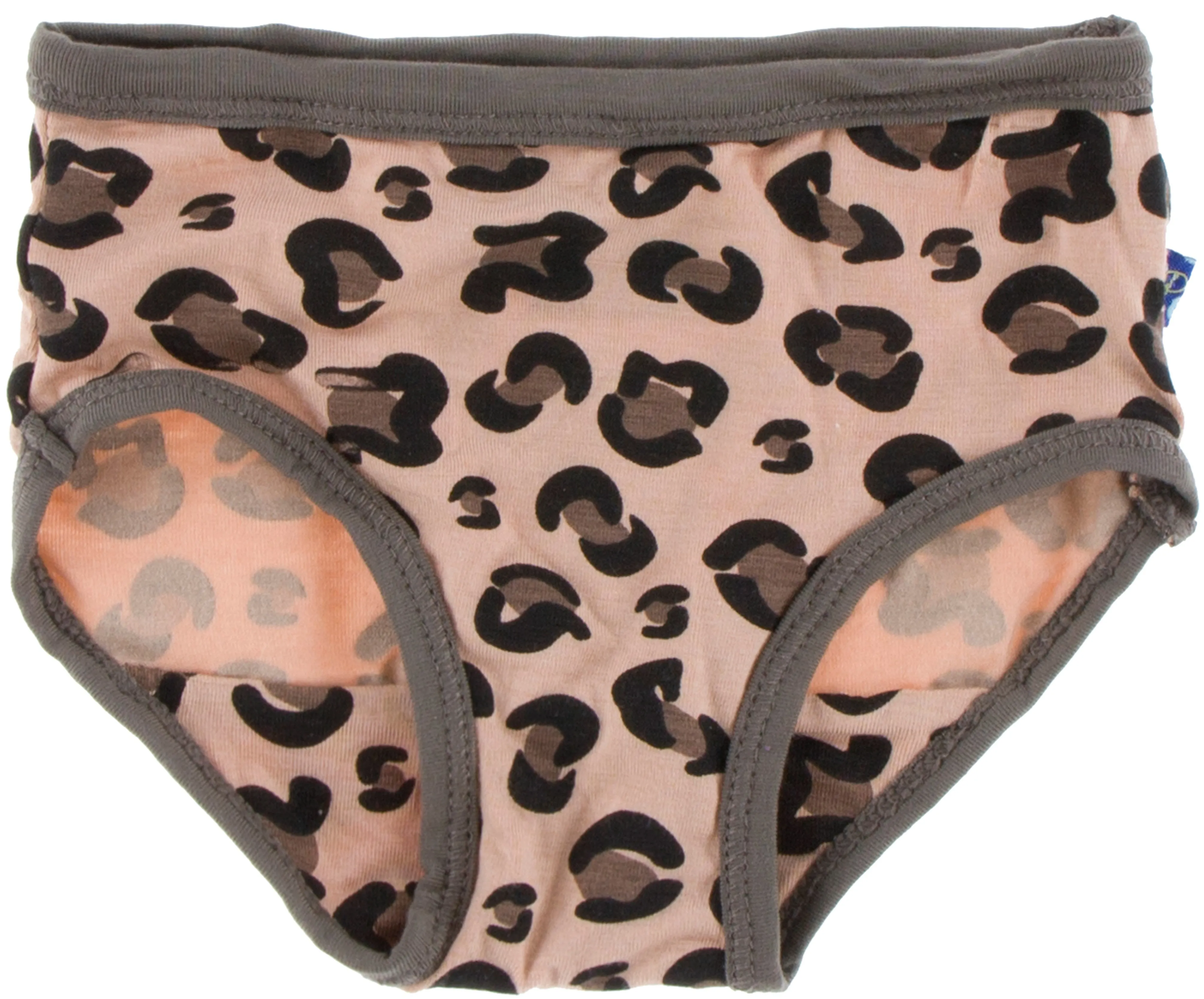 KicKee Pants Suede Cheetah Print & Natural Zebra Print Girls Underwear Set