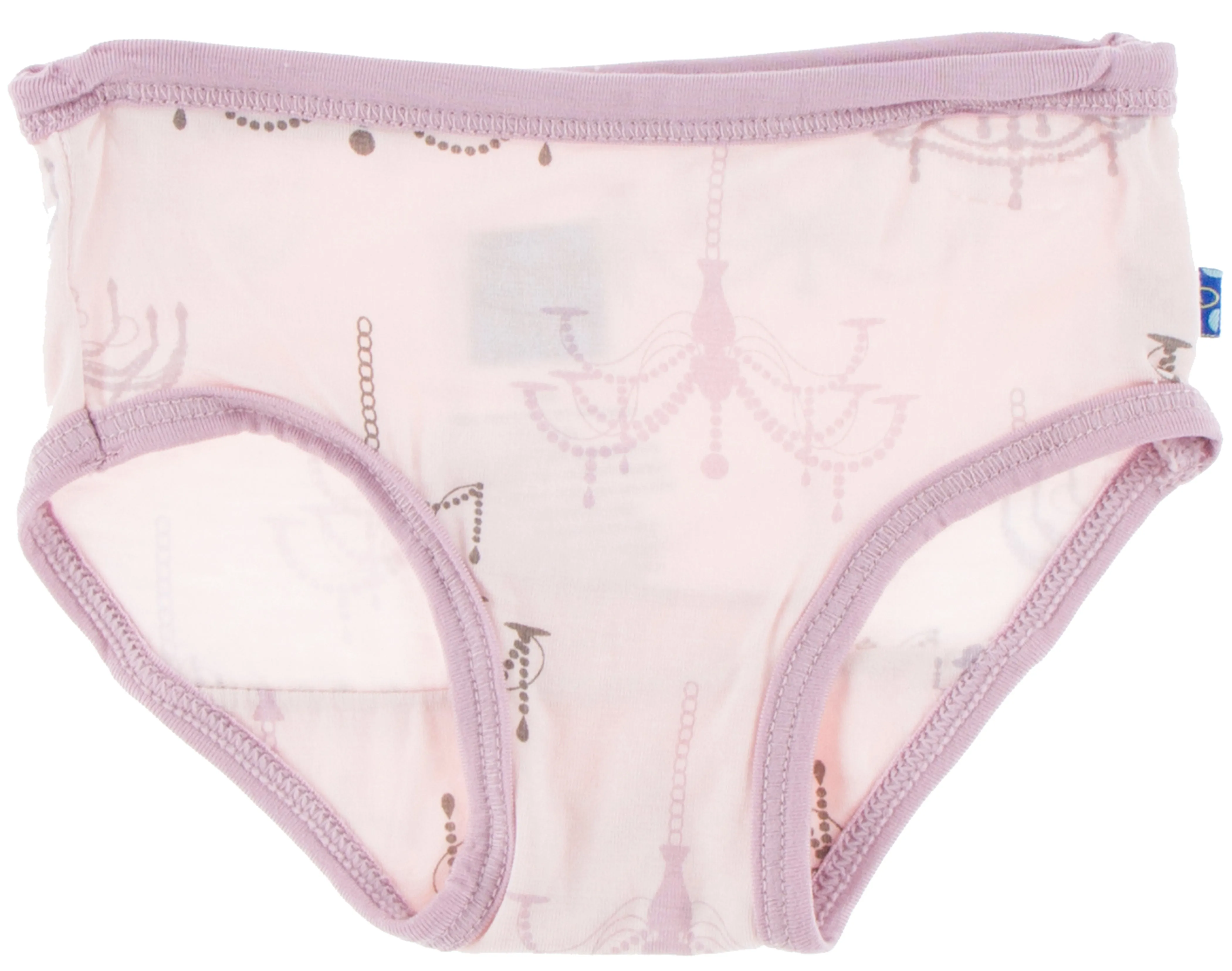 KicKee Pants Sweet Pea Poppies & Macaroon Chandelier Girls Underwear Set