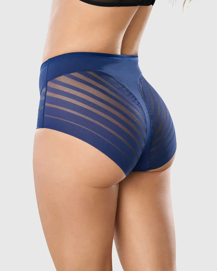 Lace stripe undetectable classic shaper panty