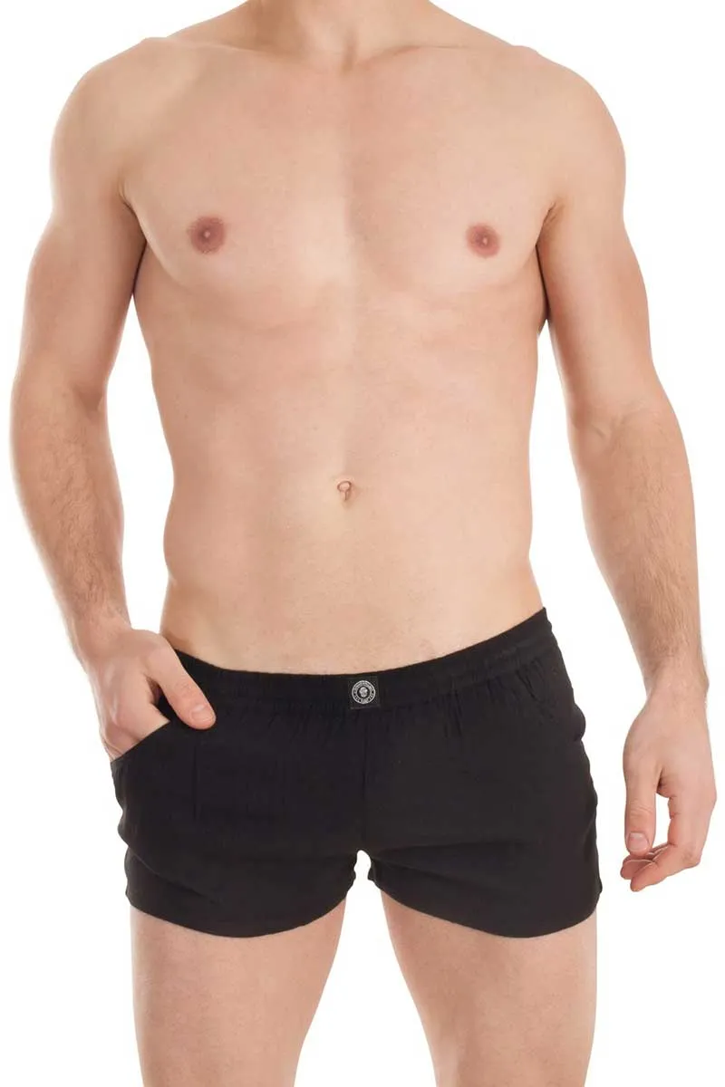 L'Homme Invisible Sensations Lounge Shorts Black HW130-LOU-001 Size M