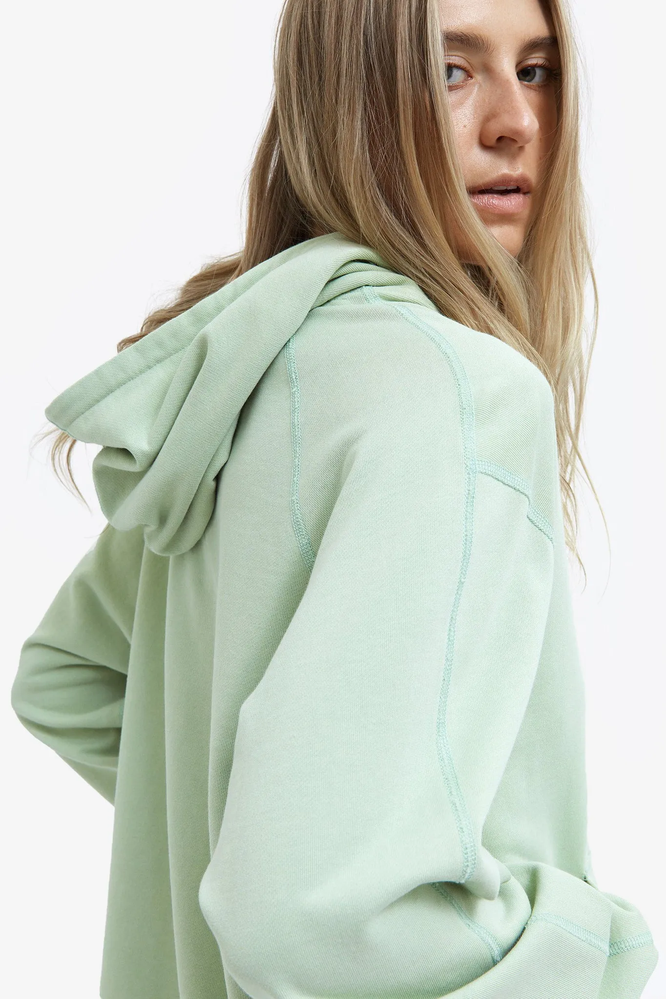 Lightweight Terry Relaxed Hoodie - Cactus