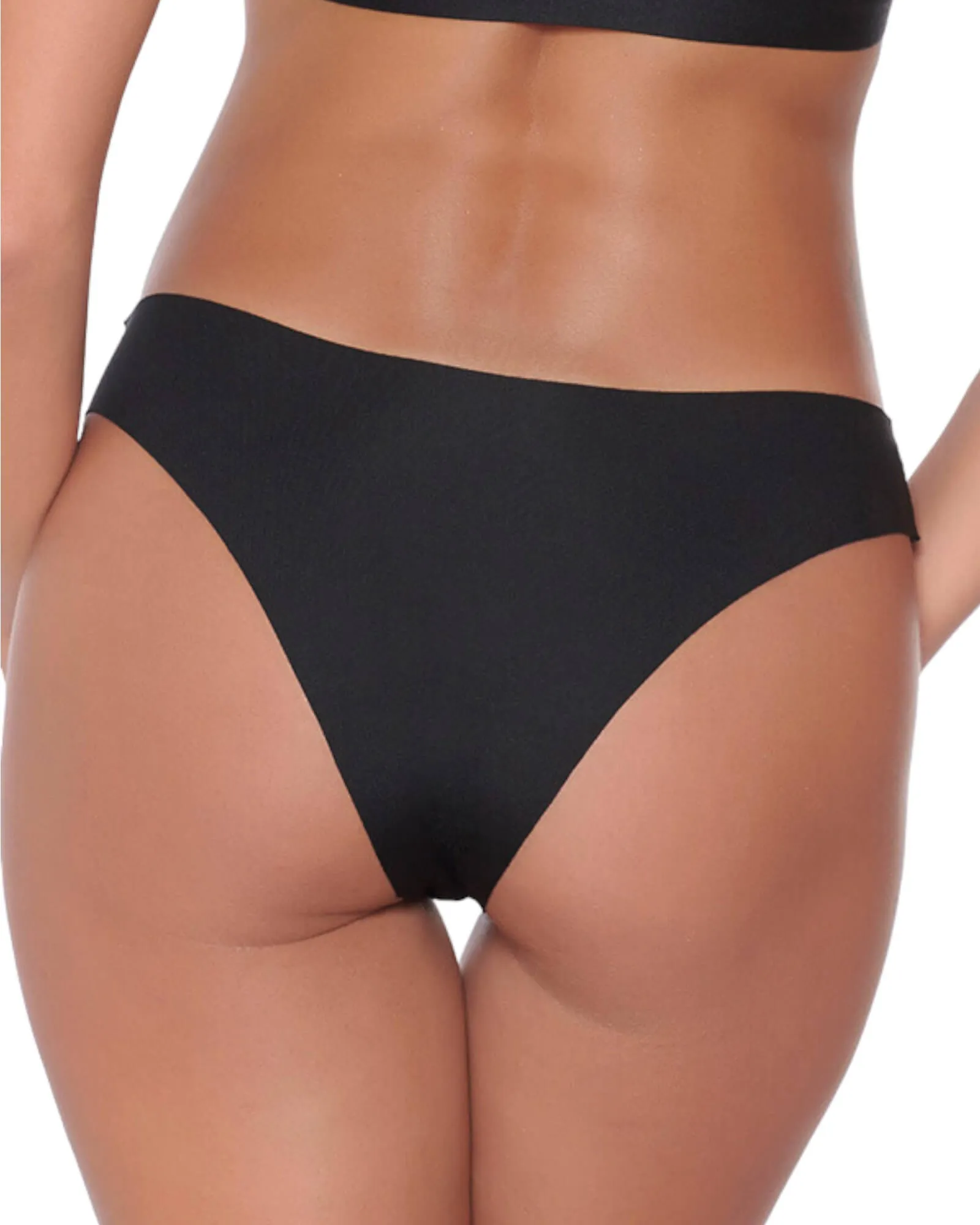 Low-waist Seamless plain Tanga