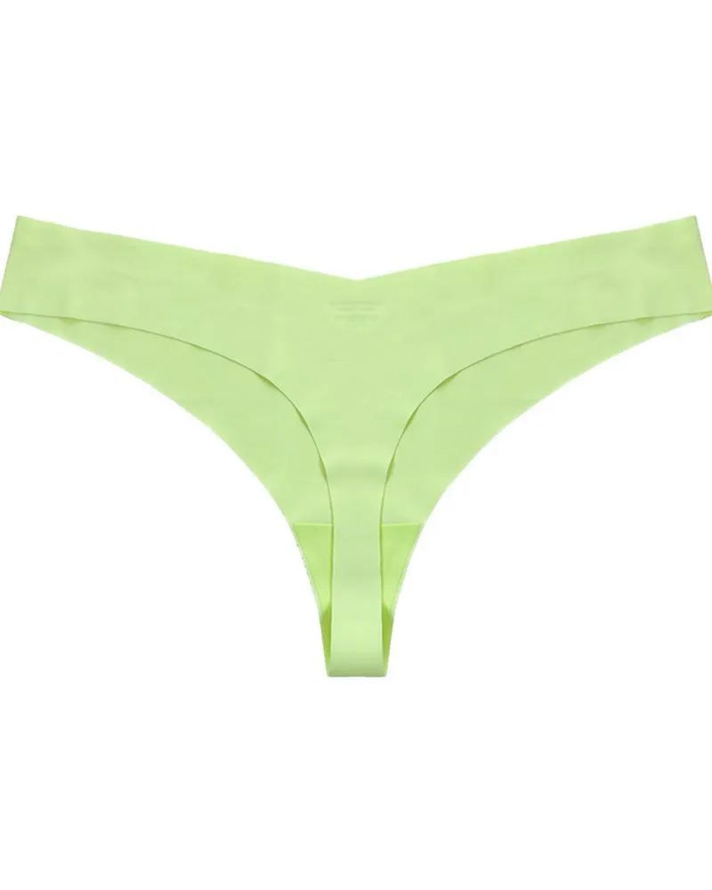 Low Waist Skinny Solid Color Seamless Panties