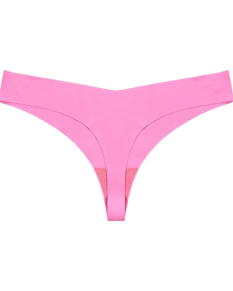 Low Waist Skinny Solid Color Seamless Panties