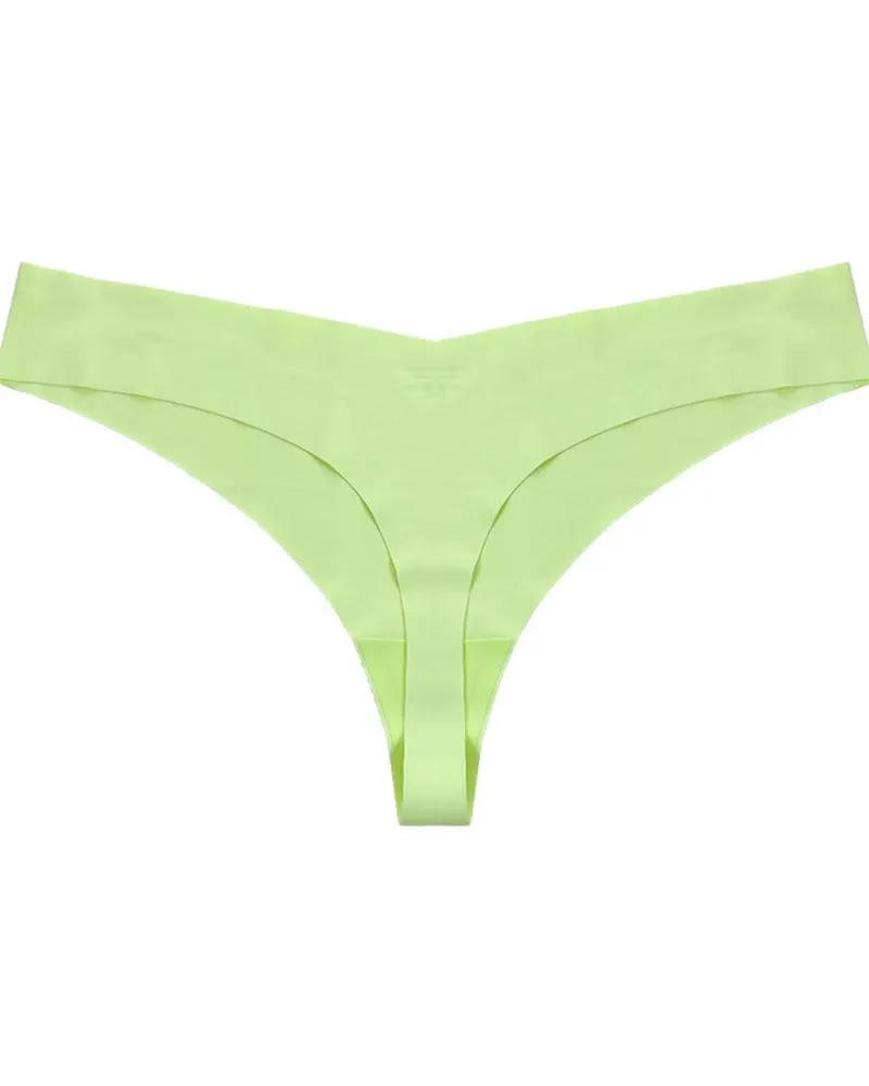 Low Waist Skinny Solid Color Seamless Panties