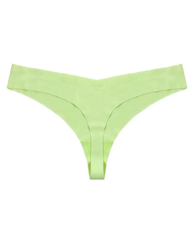 Low Waist Skinny Solid Color Seamless Panties