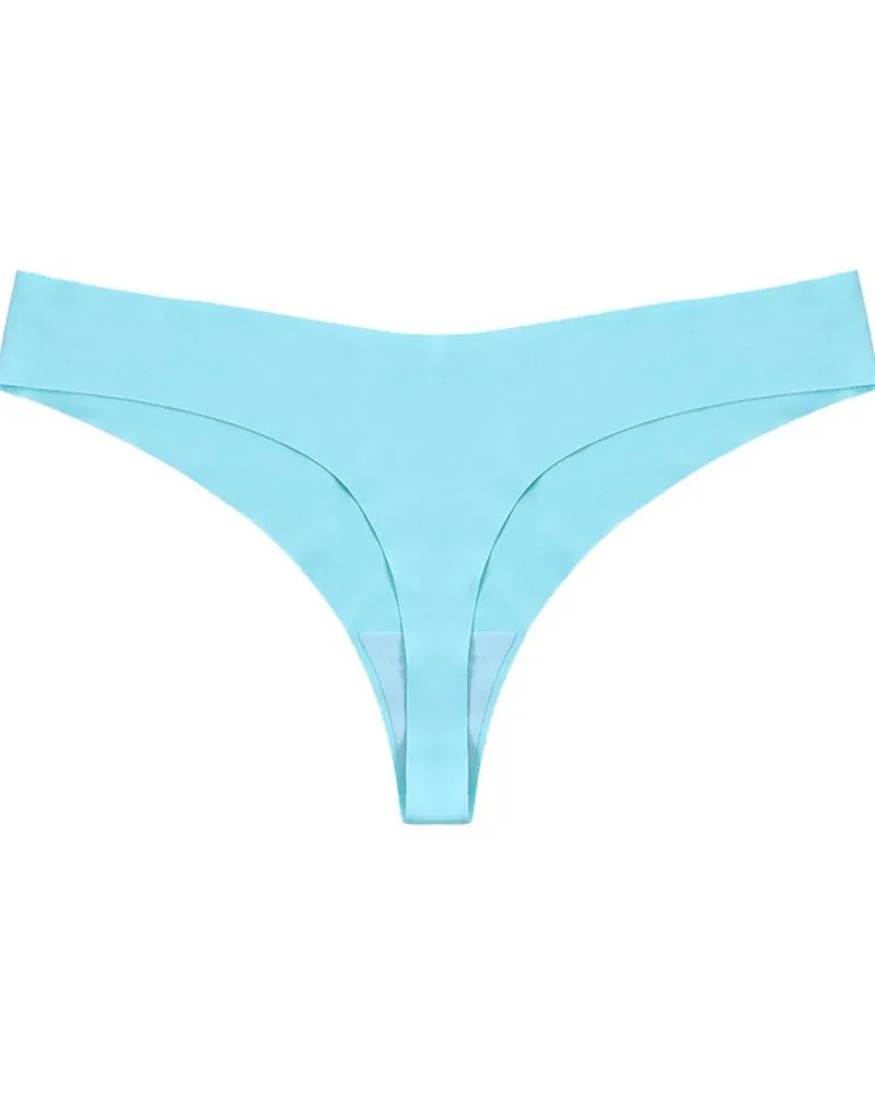 Low Waist Skinny Solid Color Seamless Panties