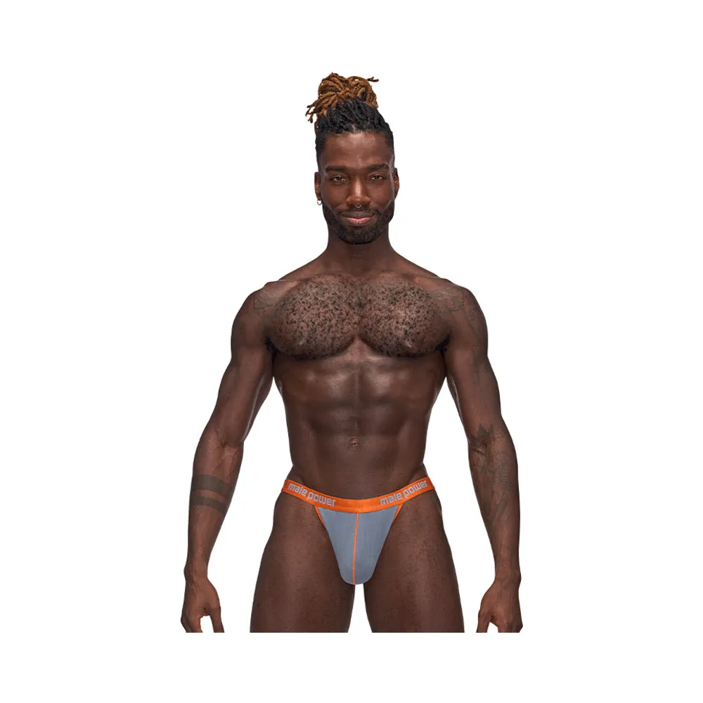 Male Power Casanova Uplift Thong Gray L/XL