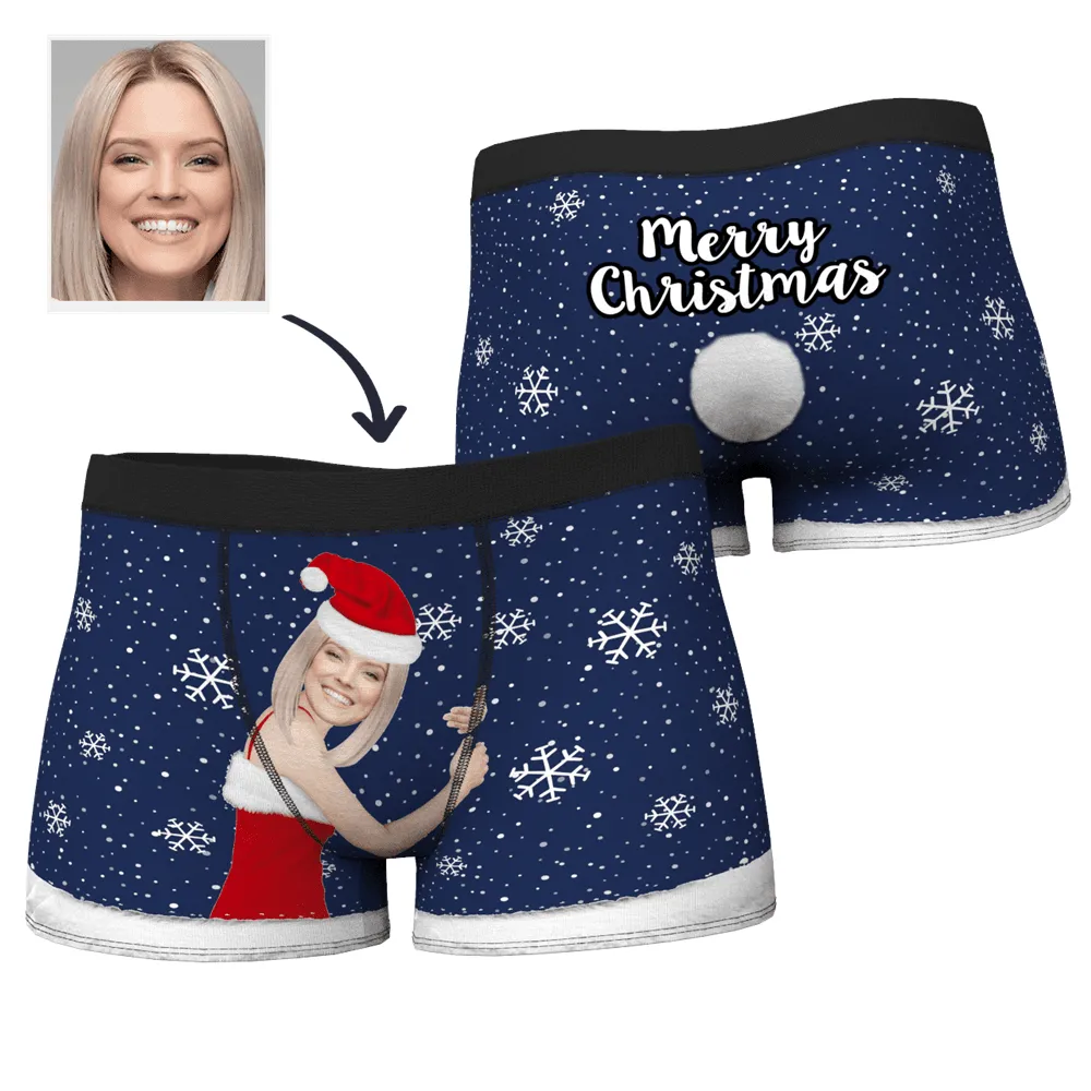 Men's Christmas Face on Body Boxers