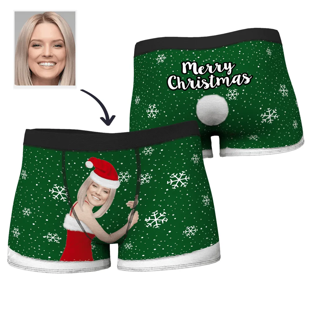 Men's Christmas Face on Body Boxers