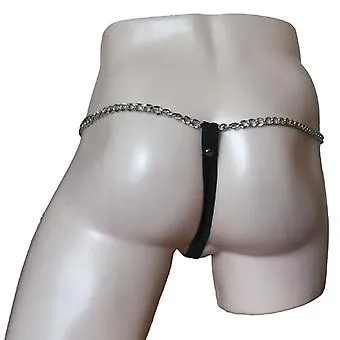 Men's Exotic Chain Thong | Sexy Thong | Adjustable | Fetish | Leather