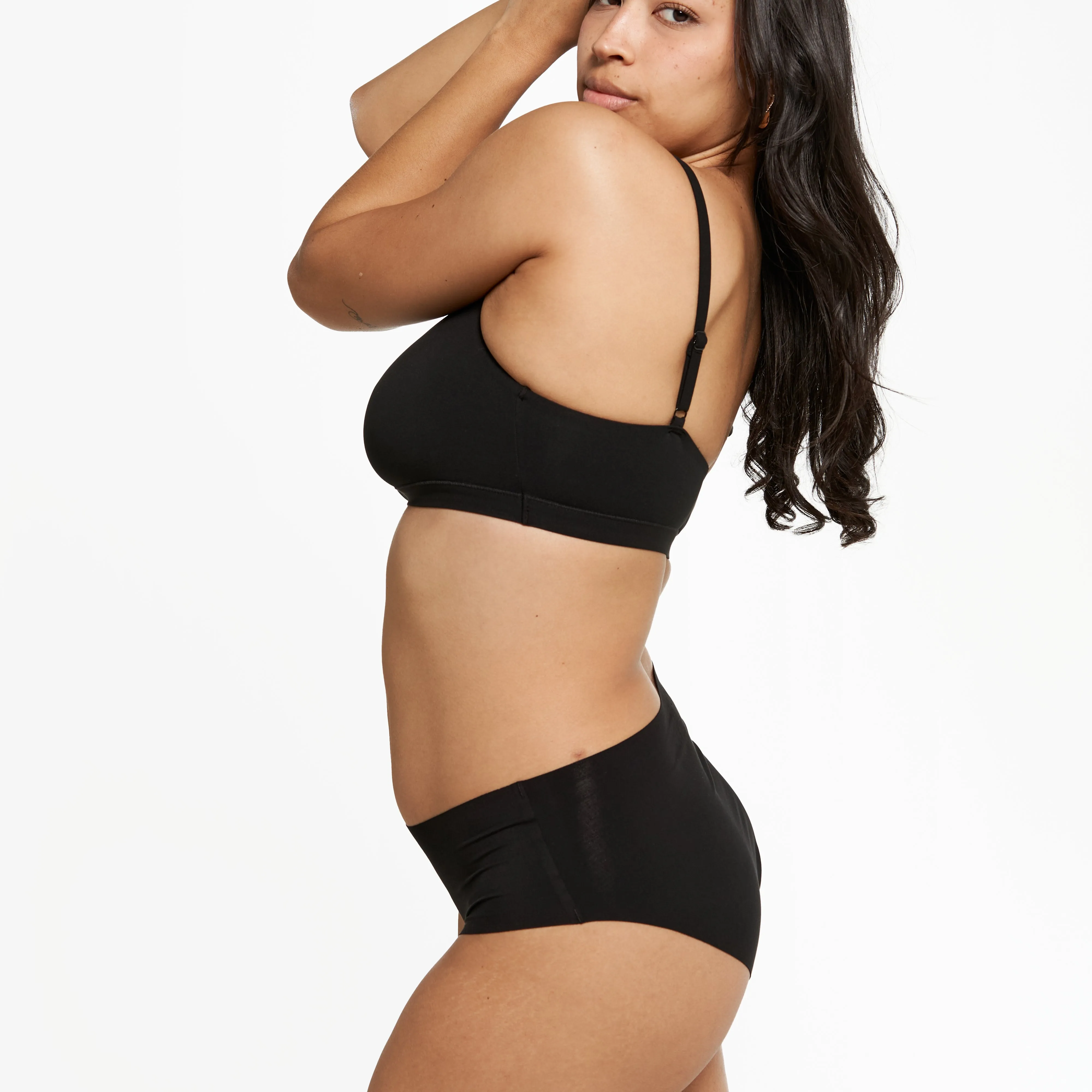 Mid-Rise Bikini - Seamless Eco - Black