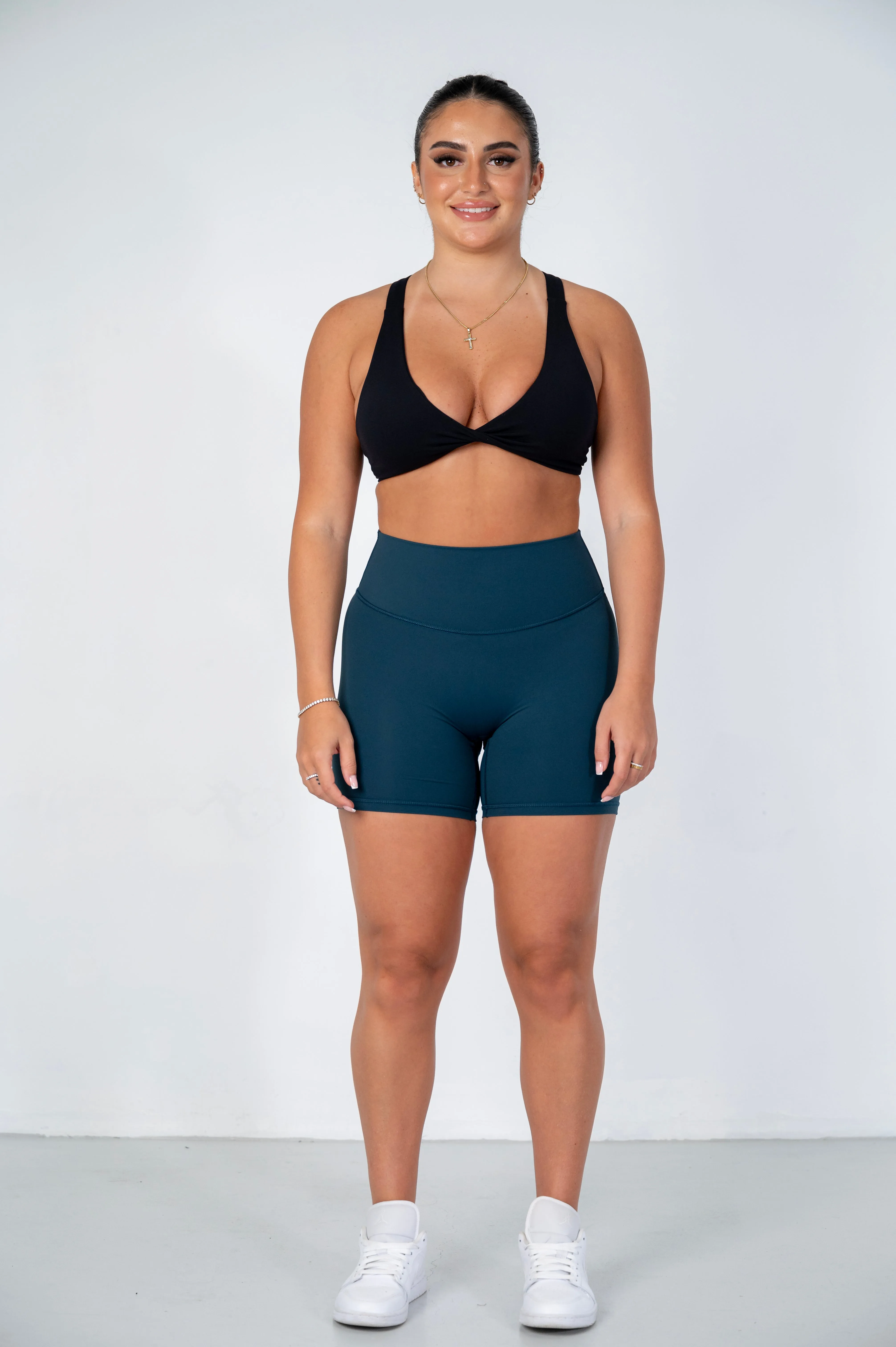 Midnight-Blue Seamless Sculpt Shorts