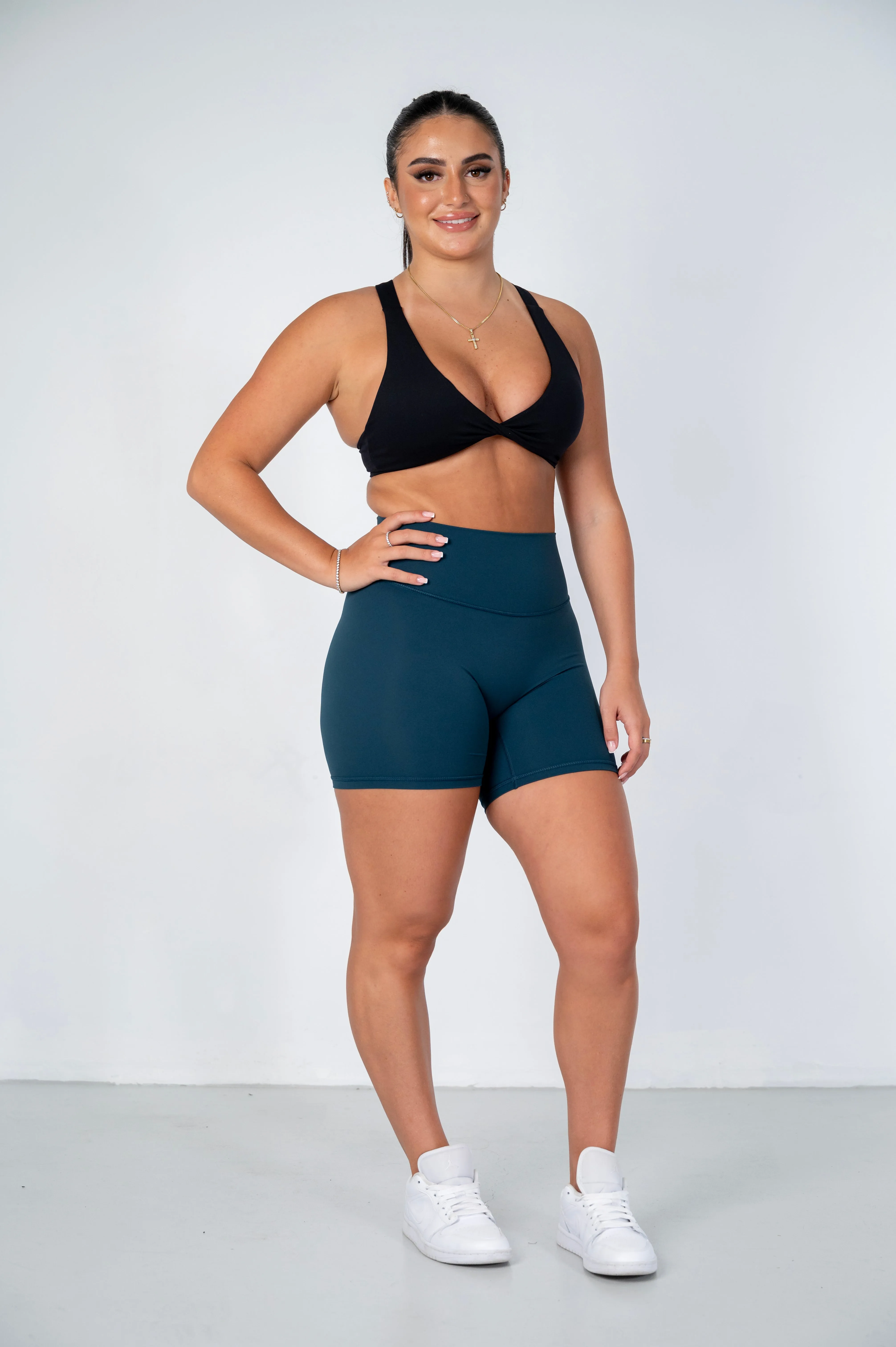 Midnight-Blue Seamless Sculpt Shorts