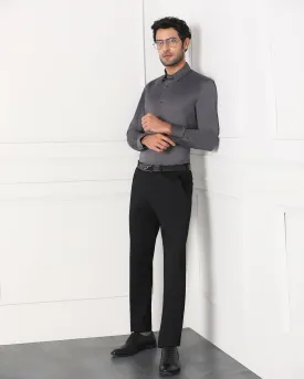 Must Haves Slim Comfort B-95 Formal Navy Solid Trouser - Tisot