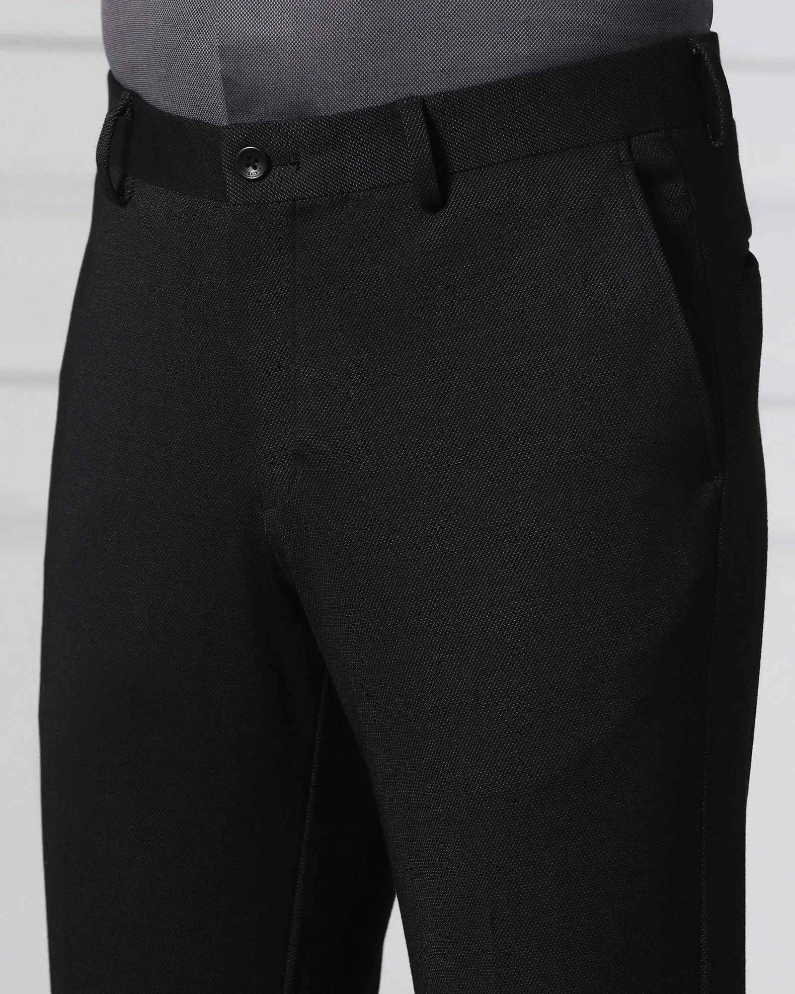 Must Haves Slim Comfort B-95 Formal Navy Solid Trouser - Tisot