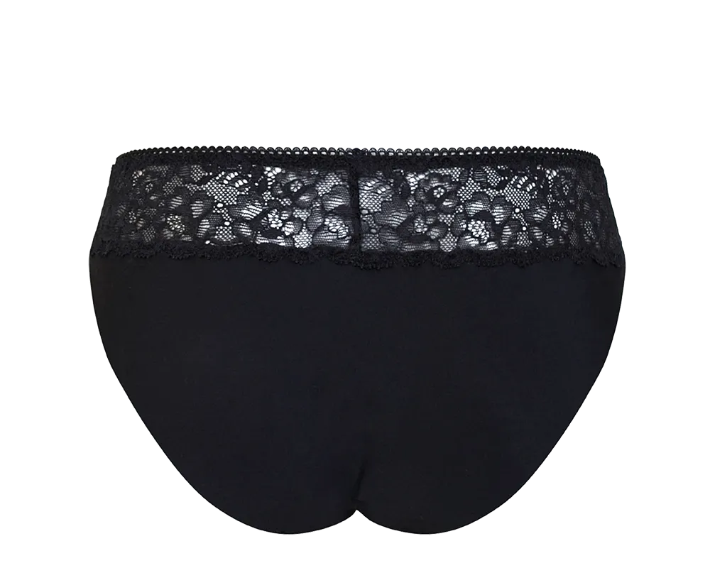 New Moon Panties Black