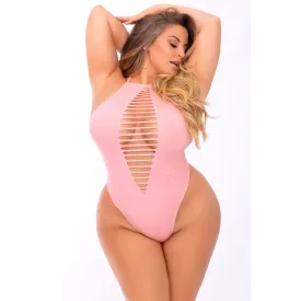 Pink Lipstick - So Fresh Seamless Bodysuit Costume