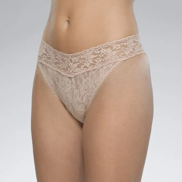 Plus Size Original Rise Signature Lace Thong - Hanky Panky