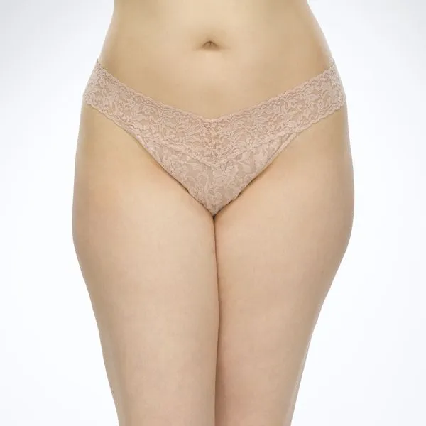 Plus Size Original Rise Signature Lace Thong - Hanky Panky