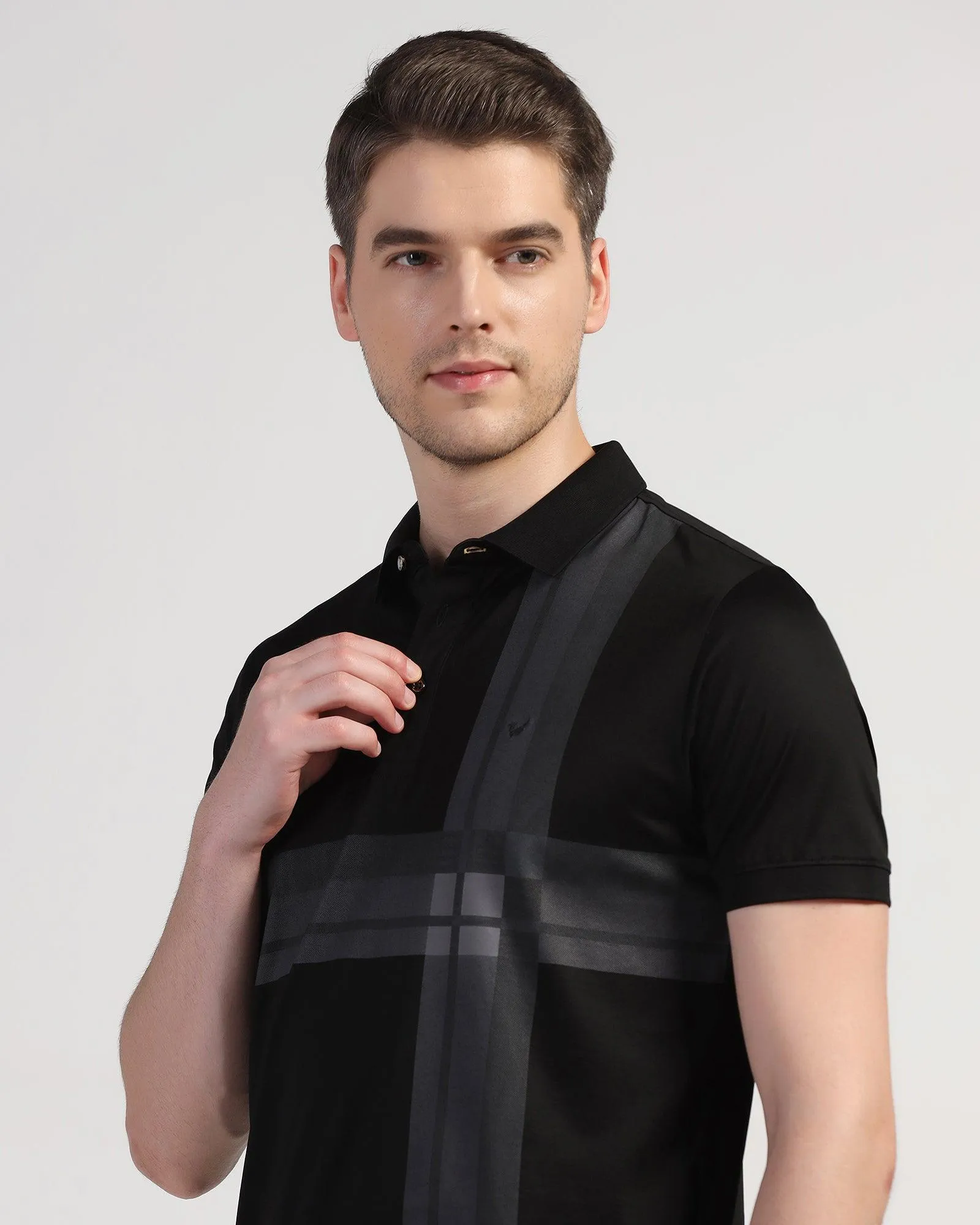 Polo Black Printed T-Shirt - Jaime