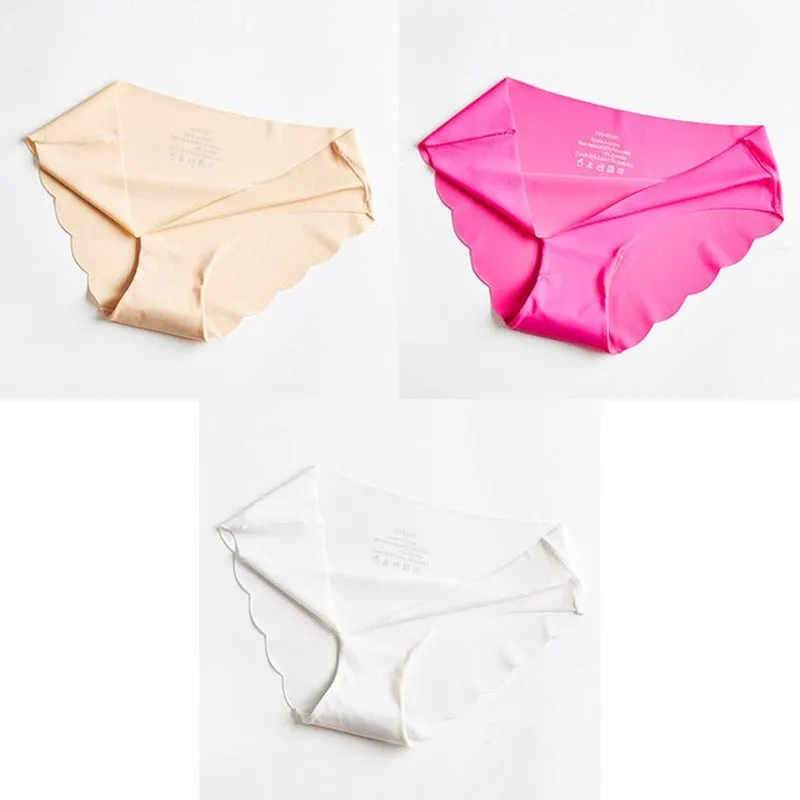 "Set of 3 Women's Seamless Underwear: Comfortable and Stylish Briefs for Women's Lingerie and Sports Intimates"