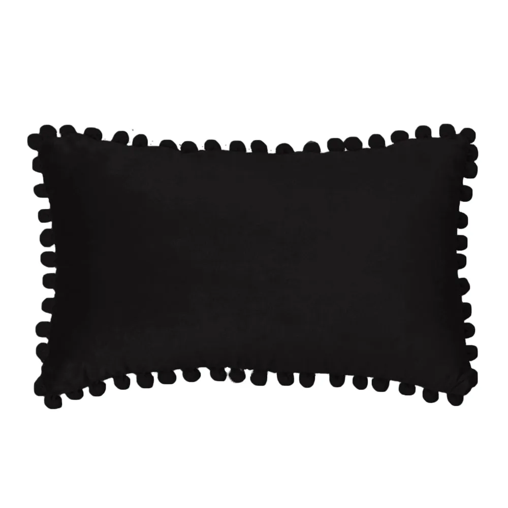 Rectangular Pompoms Throw Pillow(With insert) (Copy)