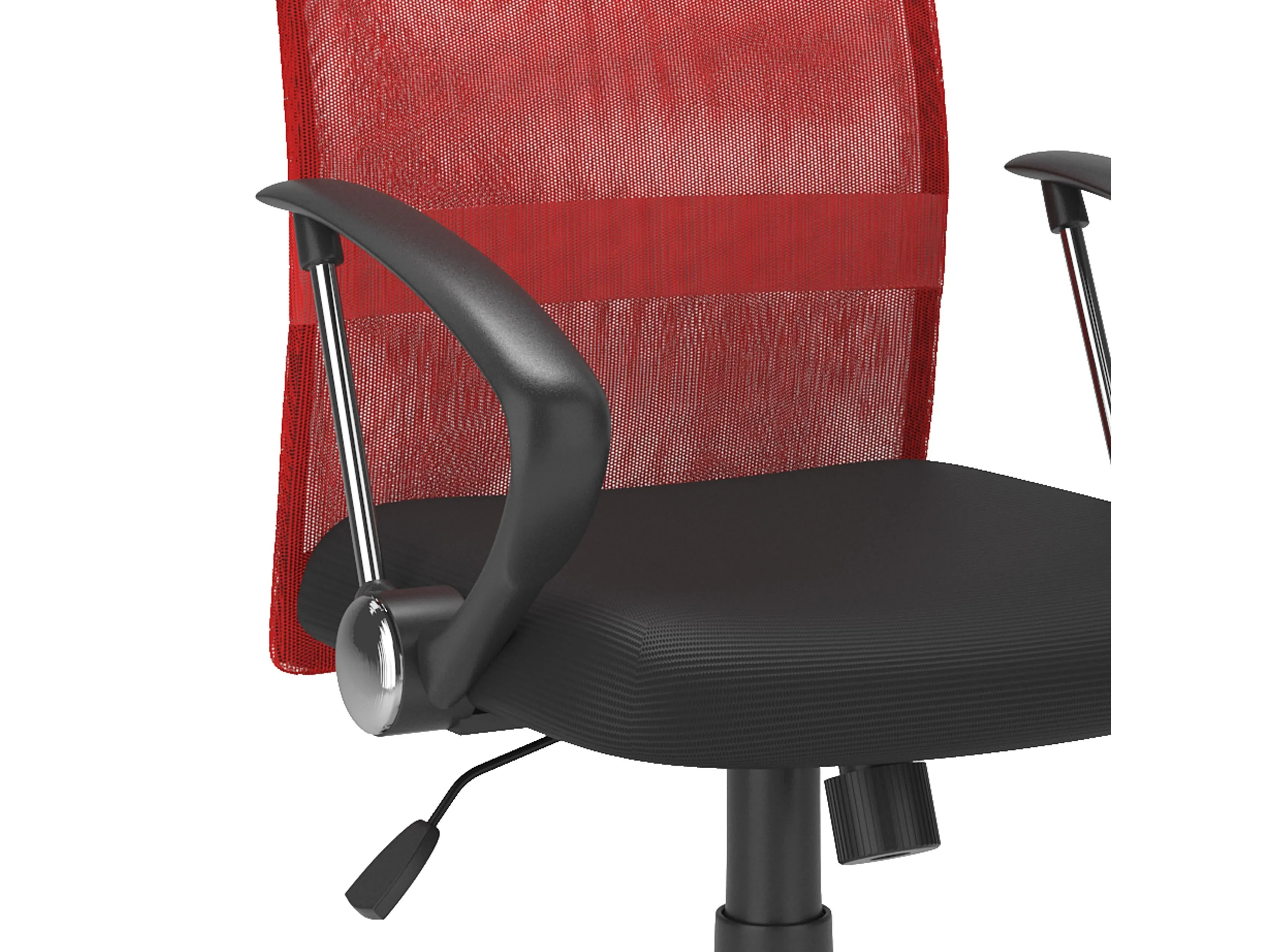 Red Fabric Office Chair