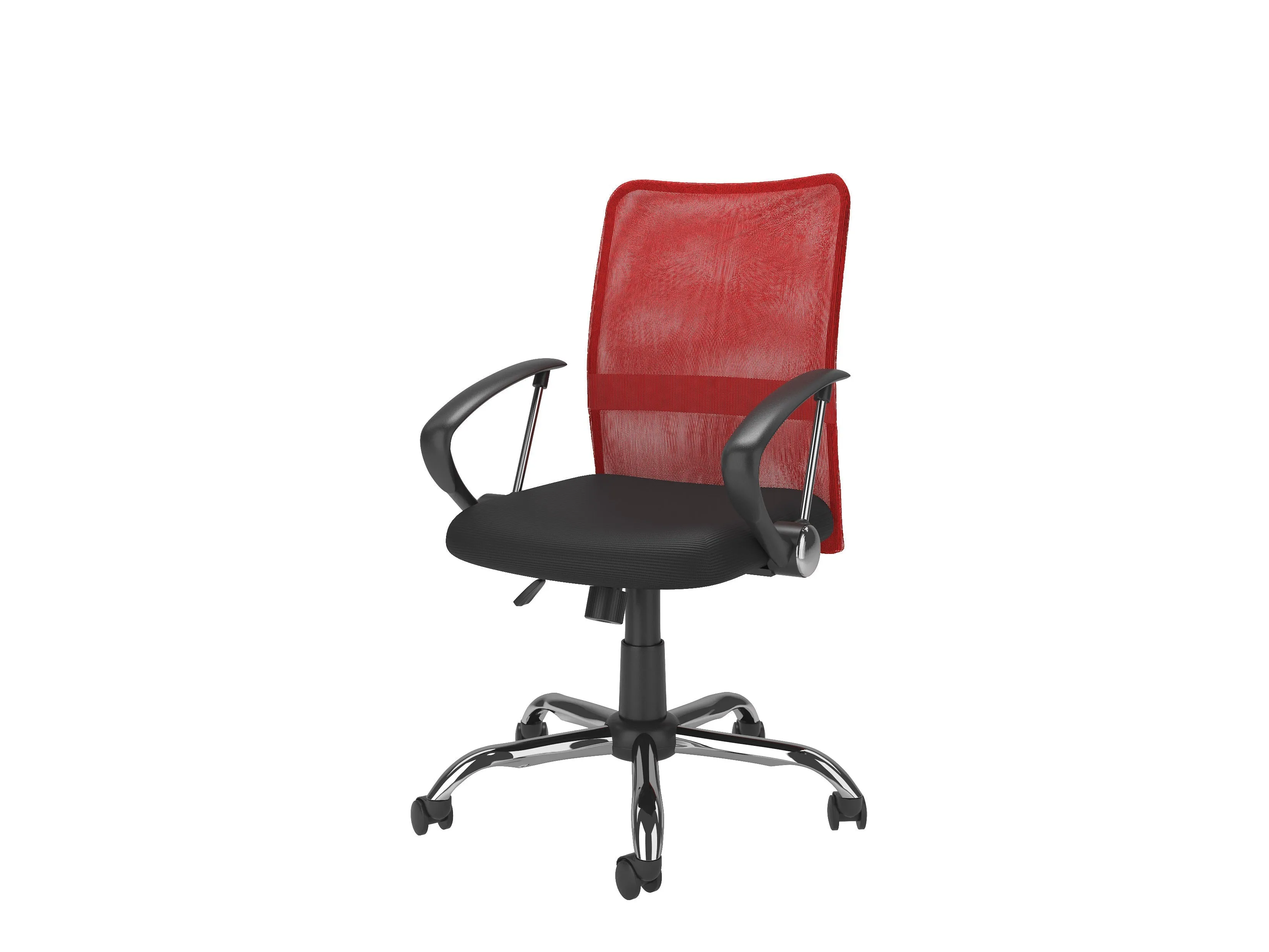 Red Fabric Office Chair