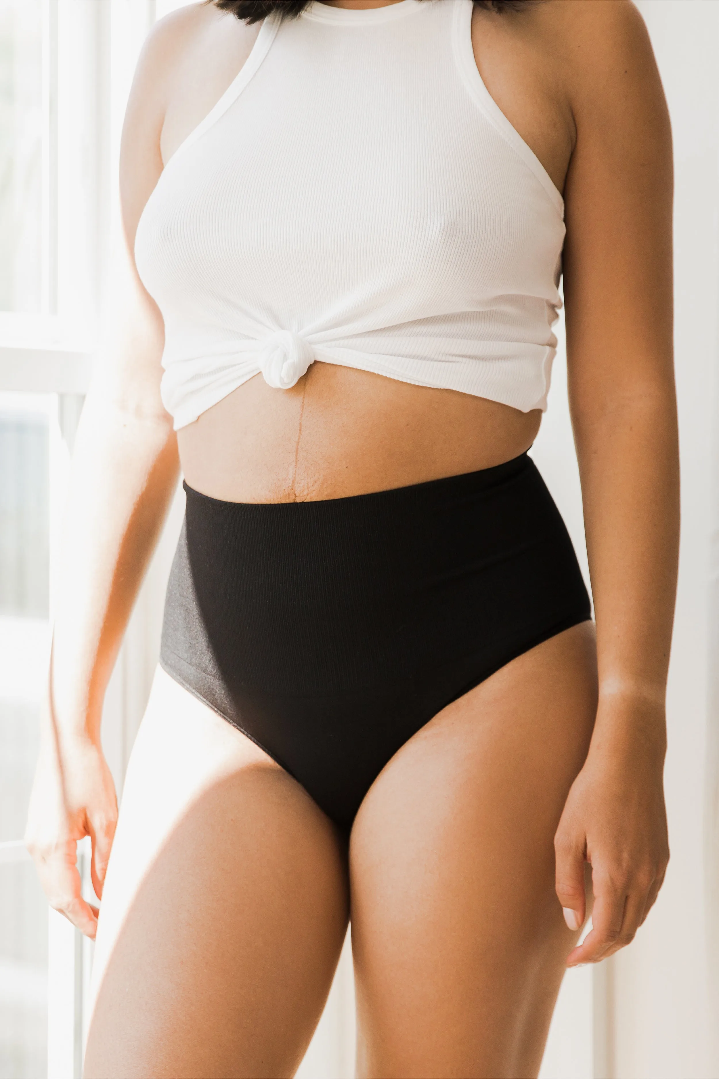 Seamless Postpartum Hipster Compression Panties