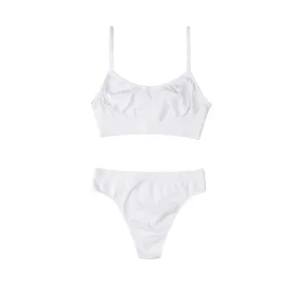 Seamless Underwear Set - Pure White