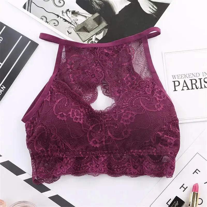 Sexy Lace Bra Underwear Ladies  Women Push Up Seamless Wireless