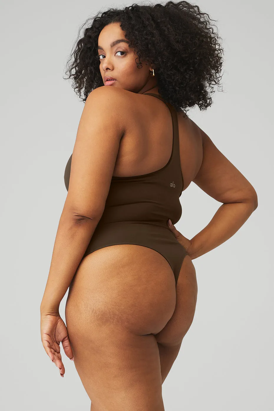 Sleek Back Bodysuit - Espresso