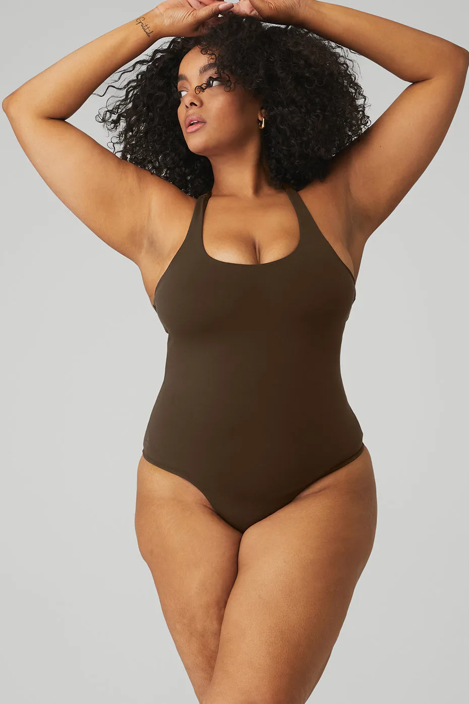 Sleek Back Bodysuit - Espresso