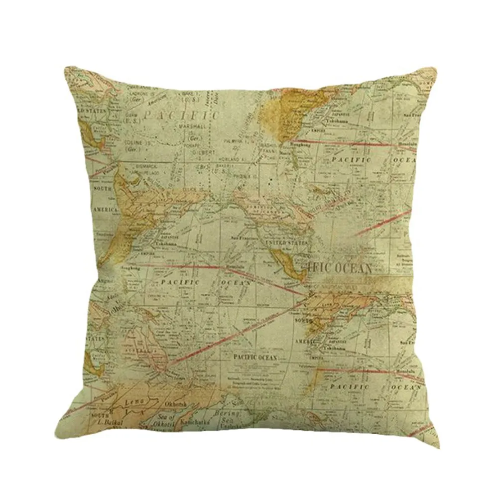 Square Cloth Pillow Covers with Signature Buildings around the World pack of 2