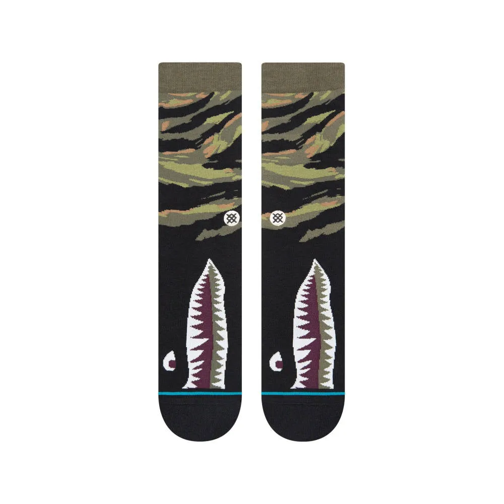 Stance Warbird Crew Socks in Burgundy