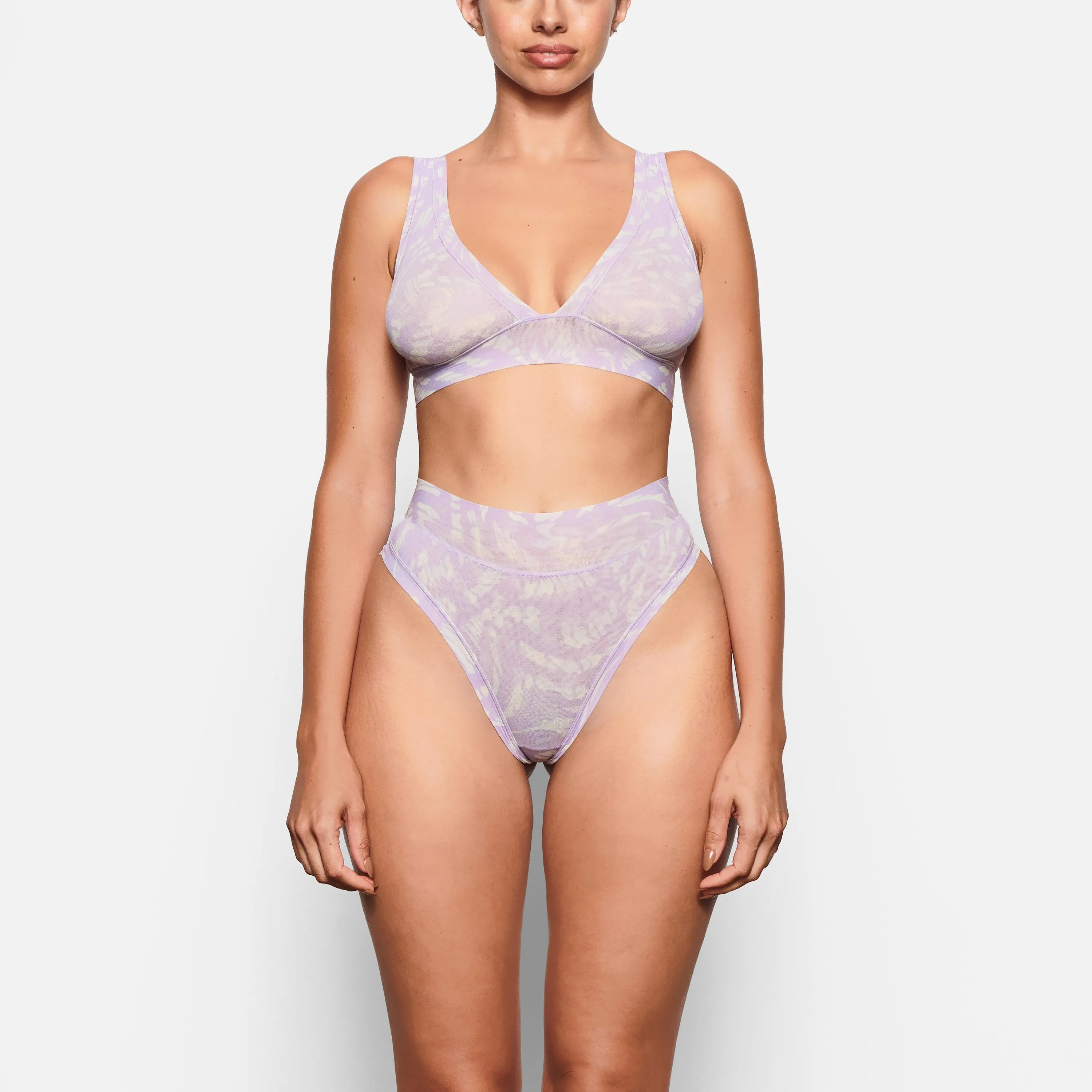 SUMMER MESH THONG | LILAC SWIRL