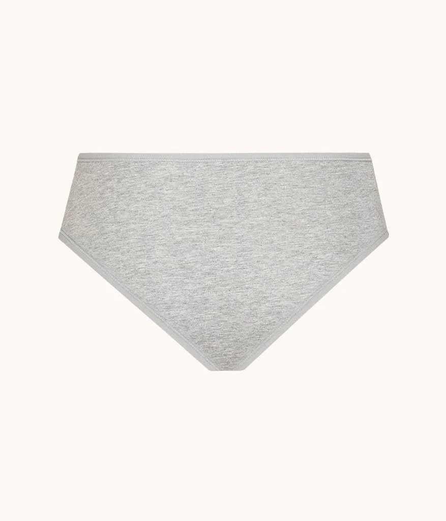 The Cotton Brief 5-Pack: Heather Gray