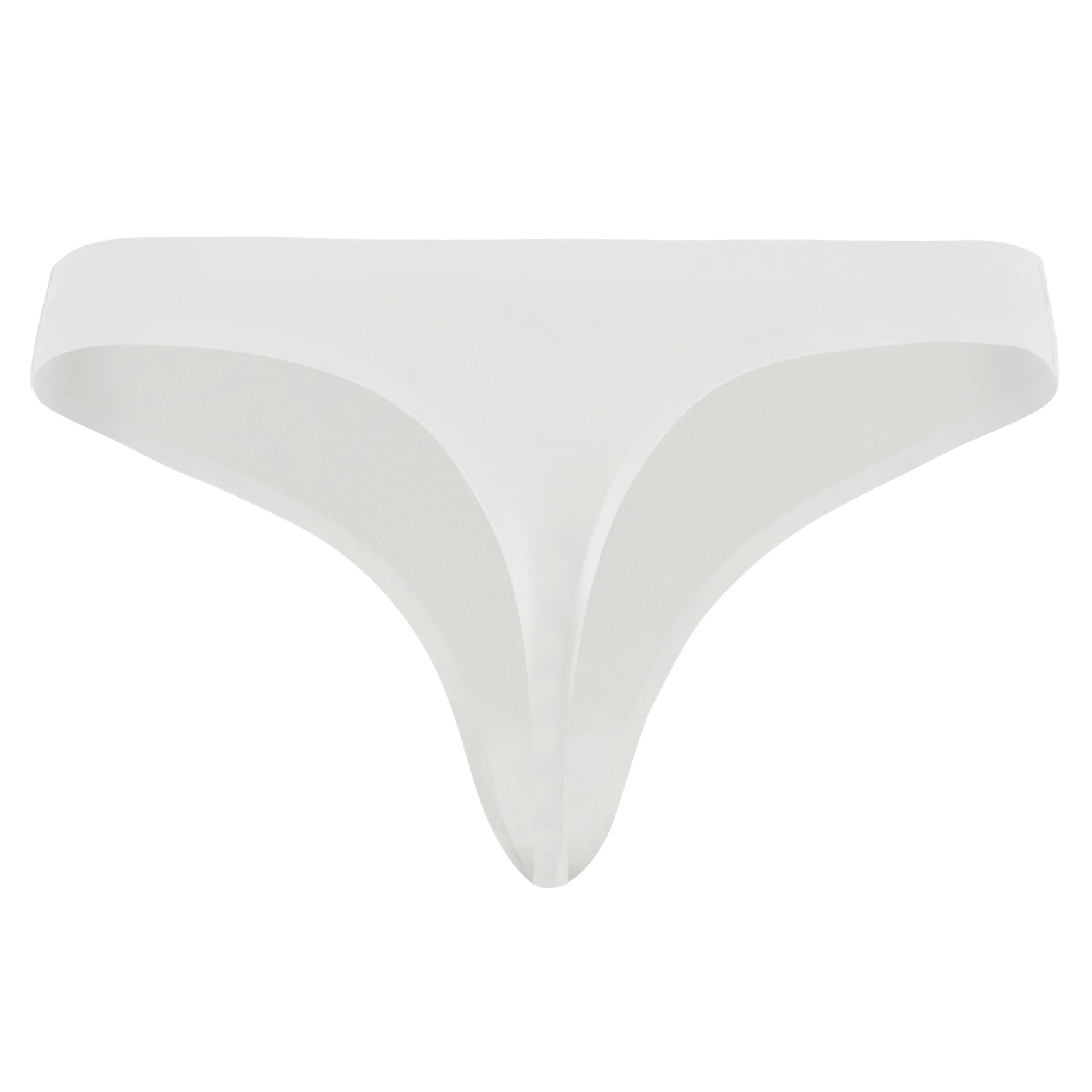 White Seamless Thong – Lightweight & Breathable Mid-Waist Fit