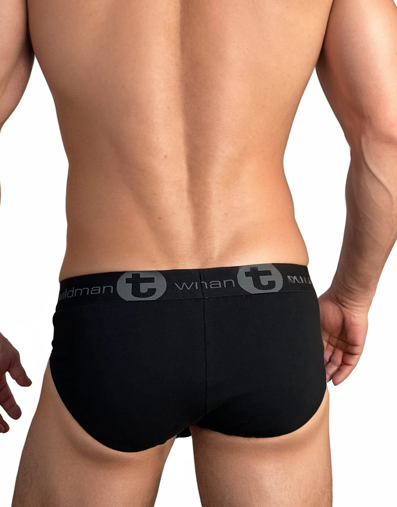 WildmanT Big Boy Pouch Cotton Brief Black