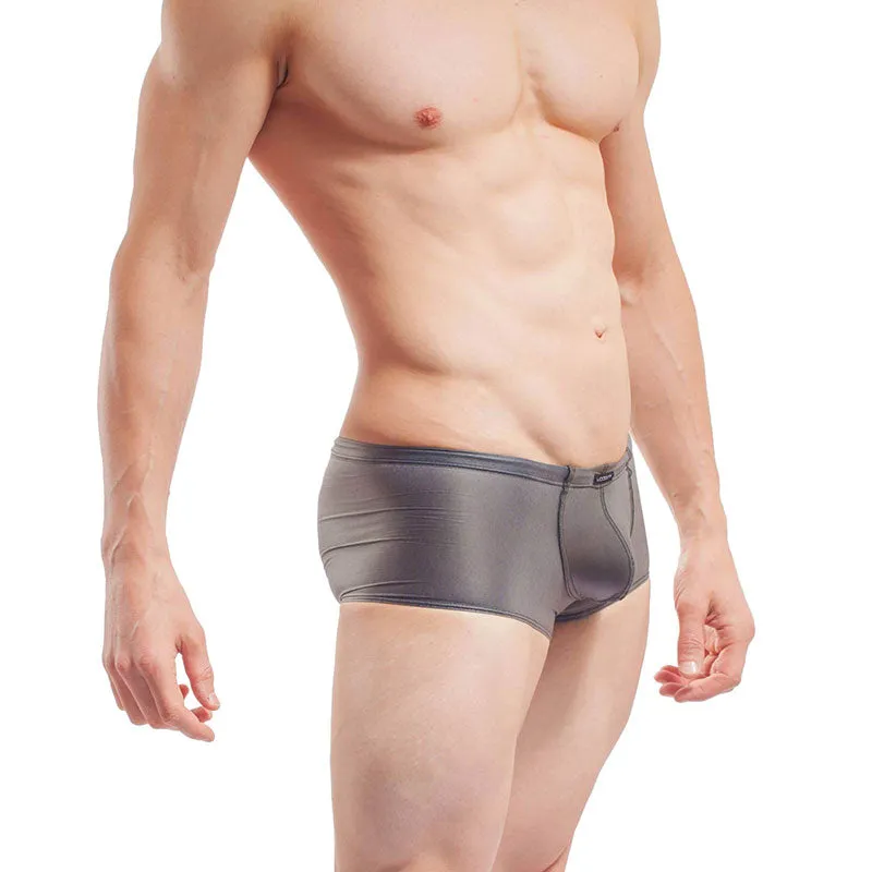 Wojoer Fun-X-Tion Latex Transparent Boxer Brief Underwear Black 325T316S Size XL