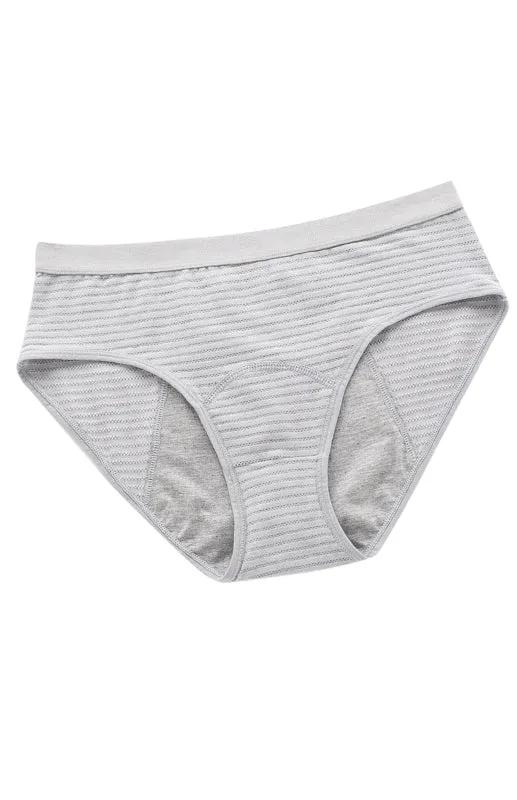 Women Breathable Striped Cotton Panties