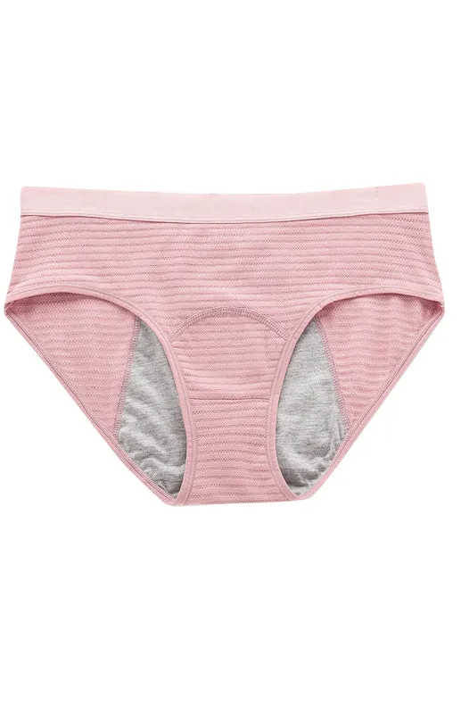 Women Breathable Striped Cotton Panties