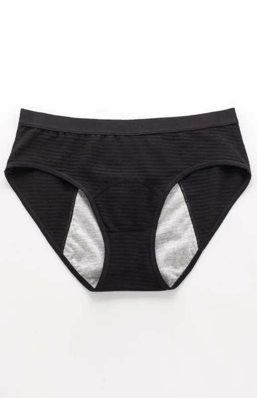 Women Breathable Striped Cotton Panties