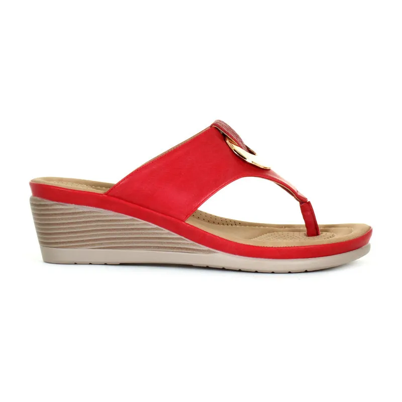 Women's Kellie Thong Sandal Red