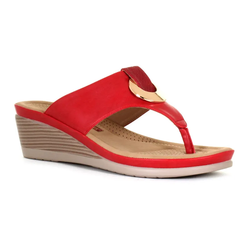 Women's Kellie Thong Sandal Red