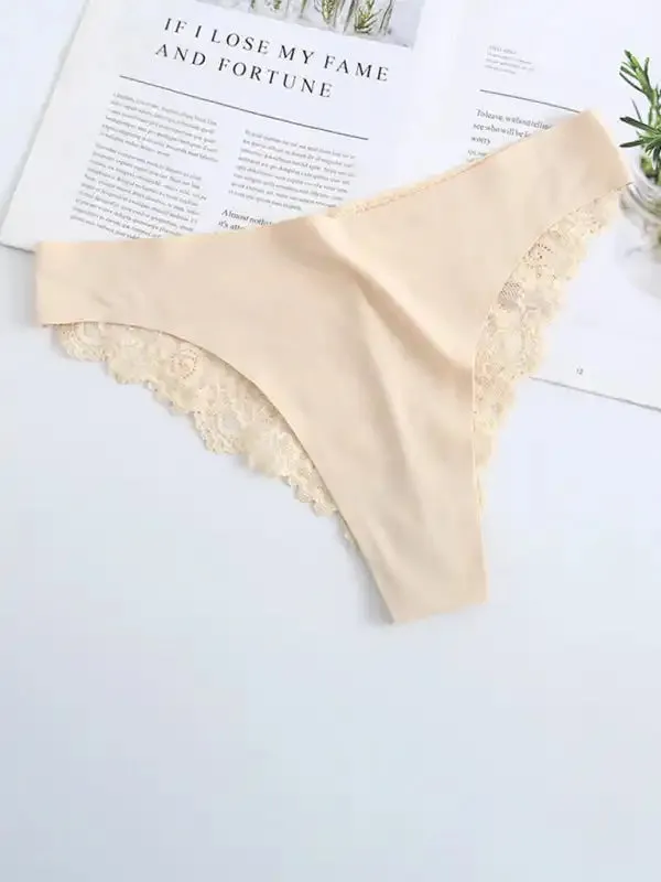 Women’s low waist lace sexy seamless panties