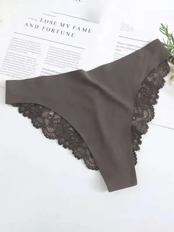 Women’s low waist lace sexy seamless panties