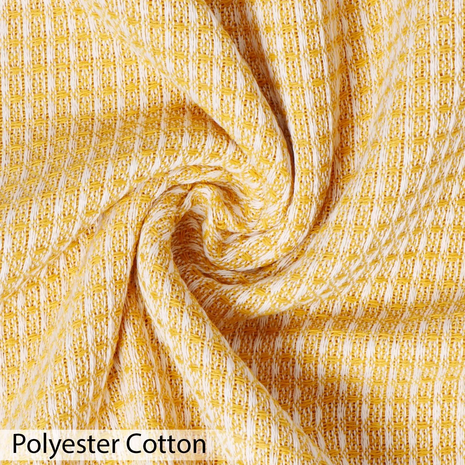 Yellow Polycotton Sofa Throw | Soft & Durable